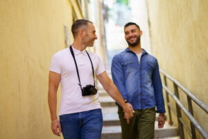 Image of gay couple in NYC getting effective gay therapy.
