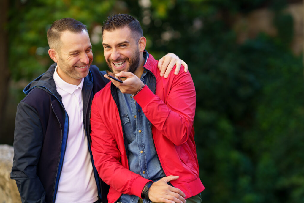 Image of gay couple in NYC recovering from an affair