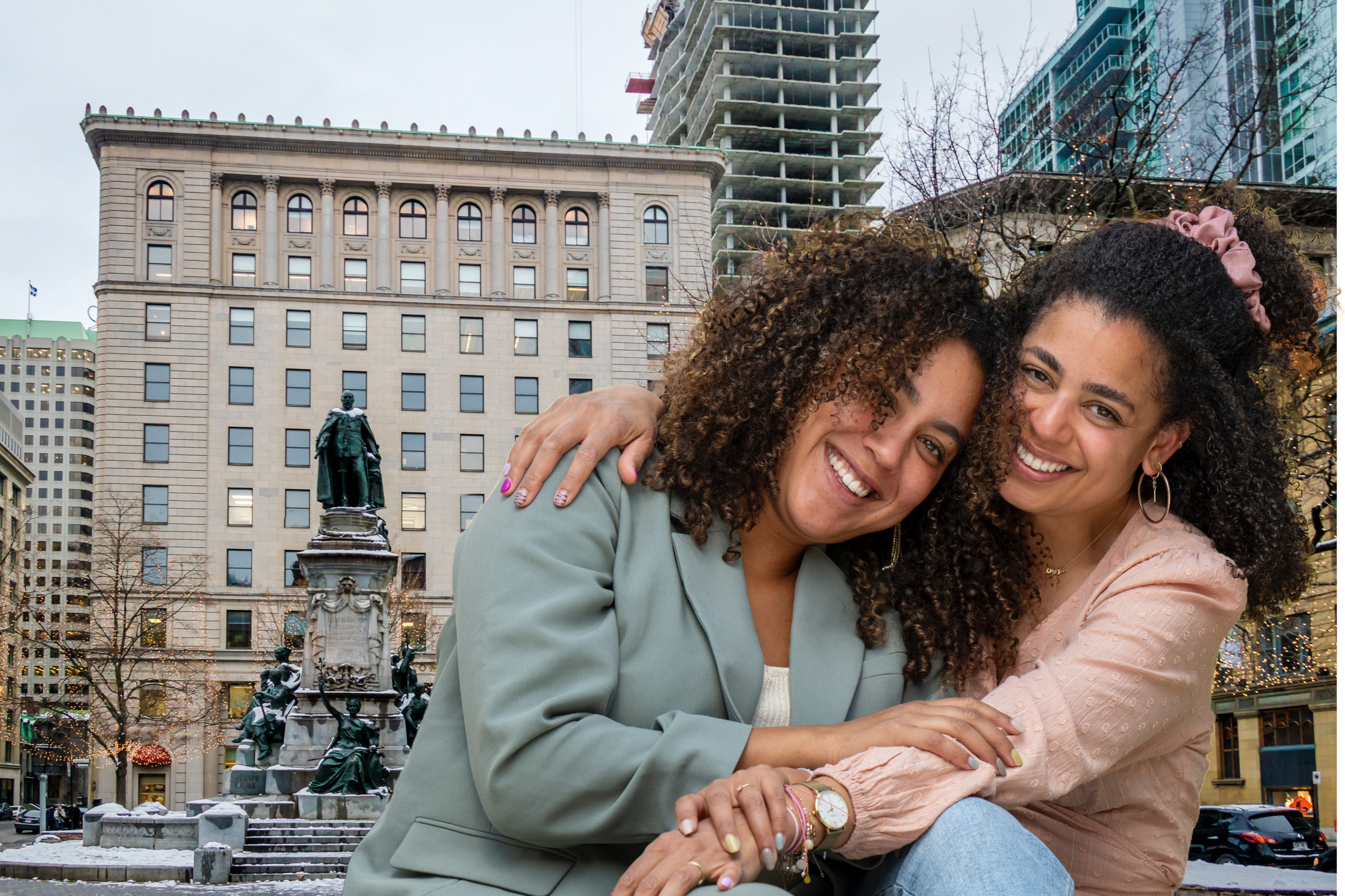 An image of a lesbian couple in NYC after an online therapy session at Gay Couples Therapy.