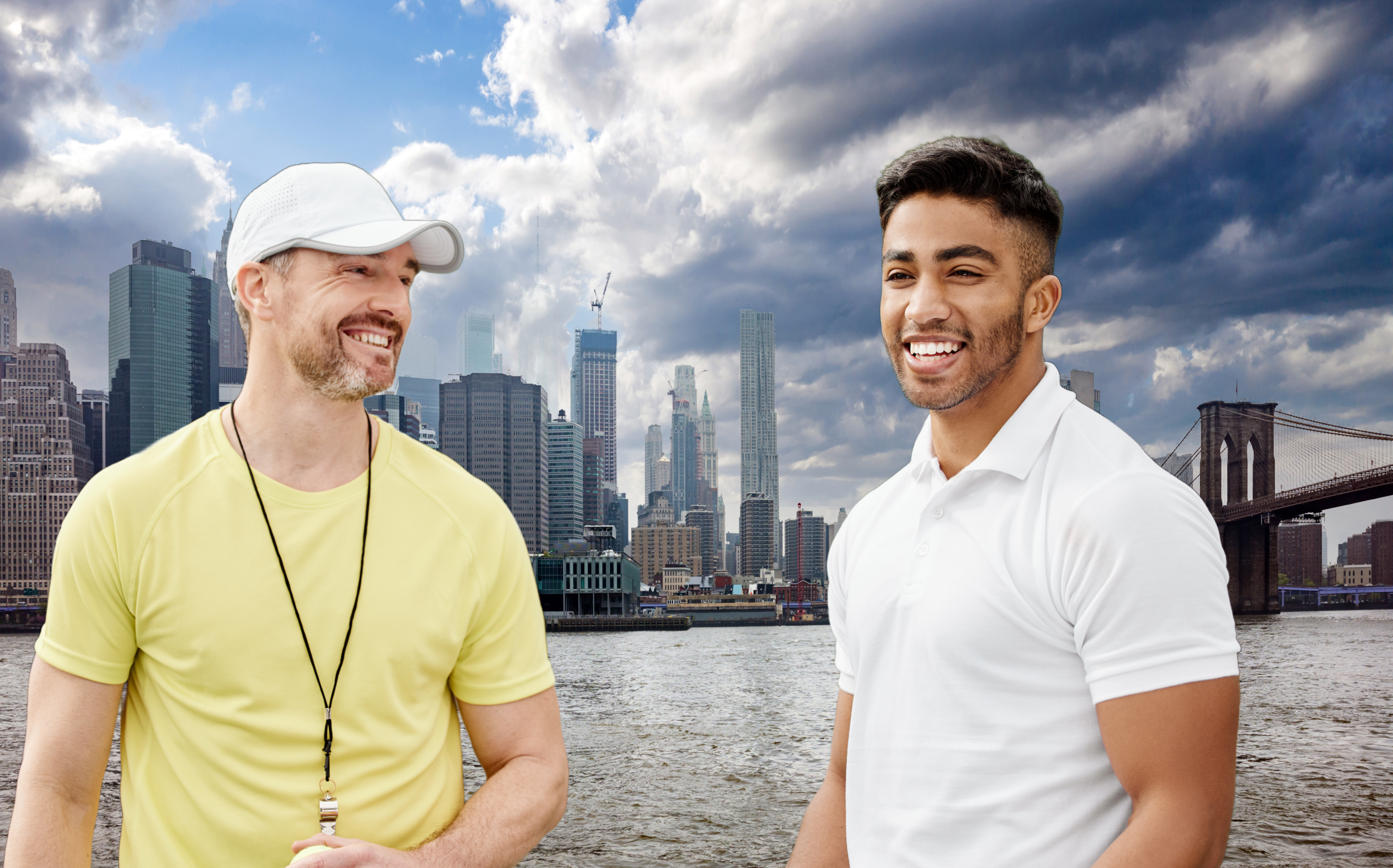 A happy gay couple enjoying a moment together, symbolizing the benefits of counseling for gay couples in NYC.